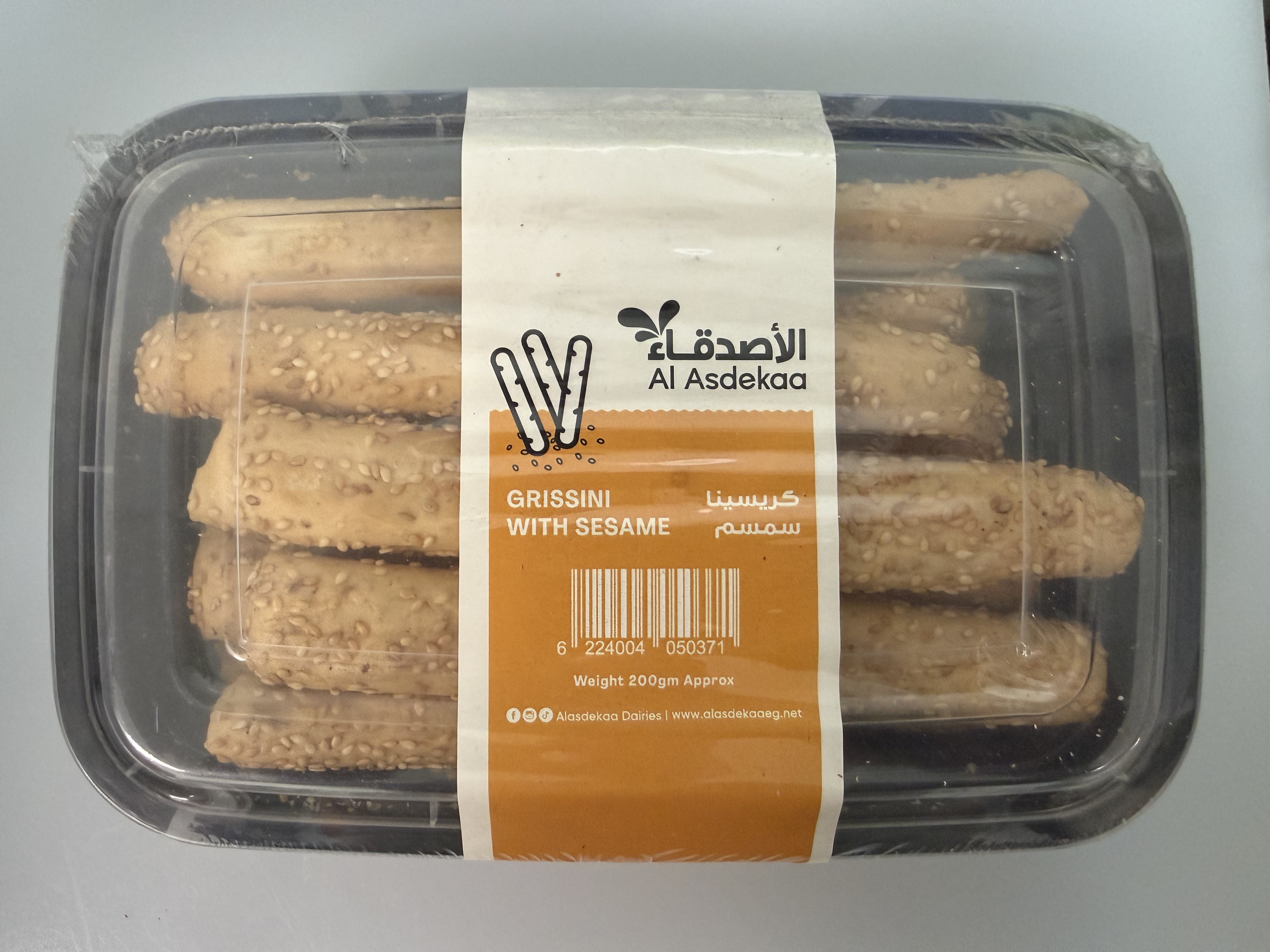 Product Photo: Al Asdekaa Bread Stick With Sesame 200g
